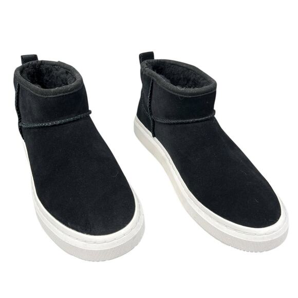 UGG Women’s Alameda Black Mini Slip On Sneaker Boot Size US 7.5 - Picture 5 of 11